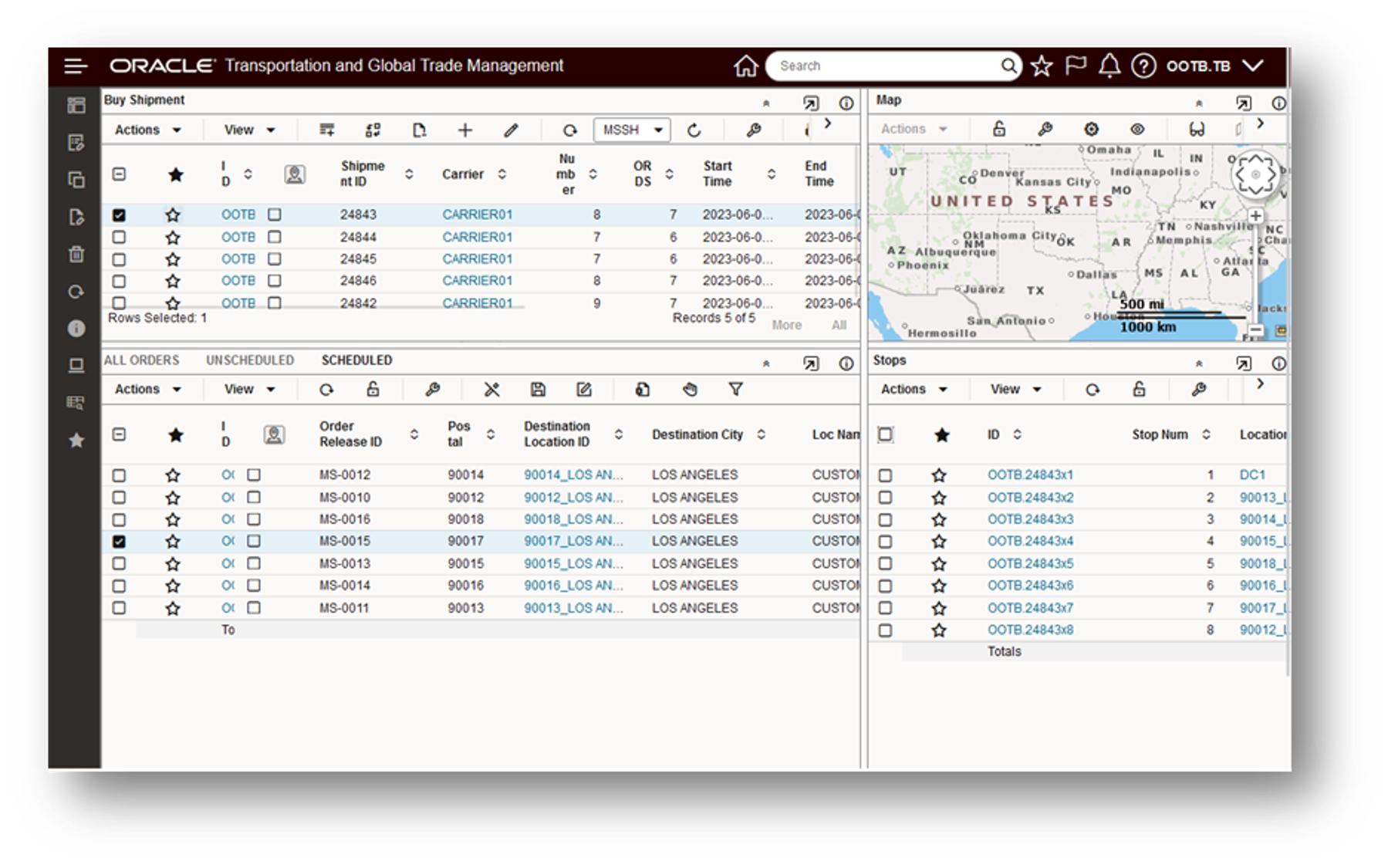 Oracle Transportation